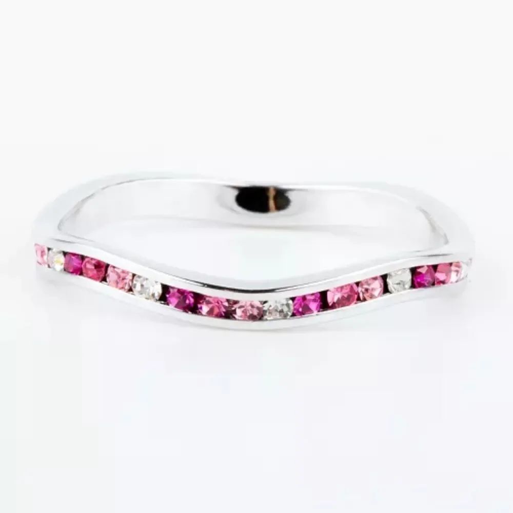 Macy's
Pink Multi Crystal Stackable ring in Sterling Silver Size5